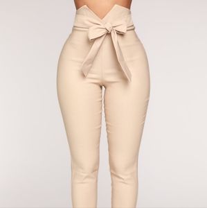 Know Your Worth Beige Dress Pants